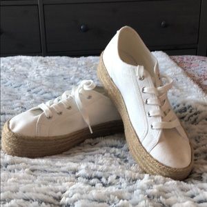 White Steve Madden Espadrille Sneakers